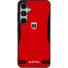 Coque Samsung Galaxy S24 - Silicone rigide noir Maillot de football Autriche 2026 personnalisable