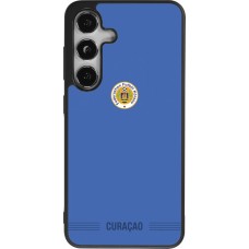Coque Samsung Galaxy S24 - Silicone rigide noir Maillot de football Curaçao 2026 personnalisable
