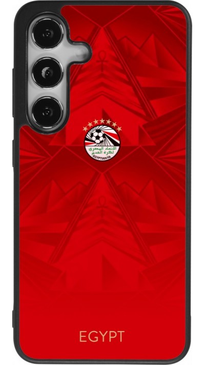 Coque Samsung Galaxy S24 - Silicone rigide noir Maillot de football E?gypte 2026 personnalisable