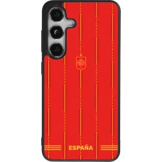 Coque Samsung Galaxy S24 - Silicone rigide noir Maillot de football Espagne 2026 personnalisable