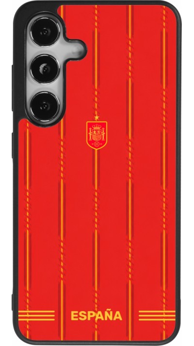 Coque Samsung Galaxy S24 - Silicone rigide noir Maillot de football Espagne 2026 personnalisable