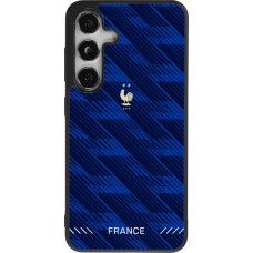 Coque Samsung Galaxy S24 - Silicone rigide noir Maillot de football France 2026 personnalisable