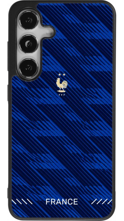 Coque Samsung Galaxy S24 - Silicone rigide noir Maillot de football France 2026 personnalisable