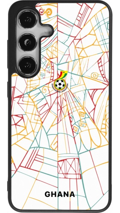 Coque Samsung Galaxy S24 - Silicone rigide noir Maillot de football Ghana 2026 personnalisable