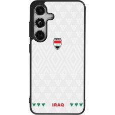 Coque Samsung Galaxy S24 - Silicone rigide noir Maillot de football Irak 2026 personnalisable