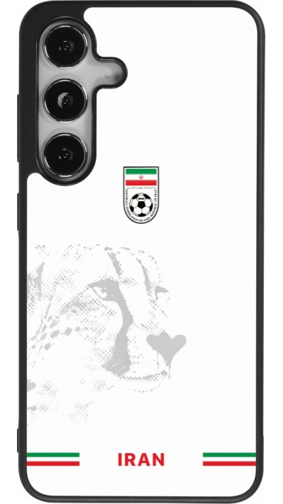 Coque Samsung Galaxy S24 - Silicone rigide noir Maillot de football Iran 2026 personnalisable