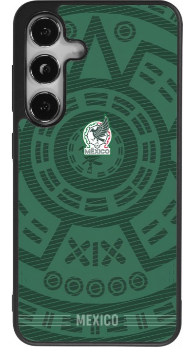Coque Samsung Galaxy S24 - Silicone rigide noir Maillot de football Mexique 2026 personnalisable