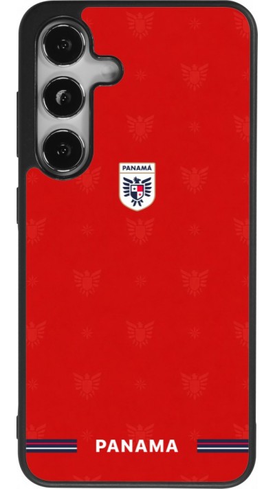 Coque Samsung Galaxy S24 - Silicone rigide noir Maillot de football Panama 2026 personnalisable