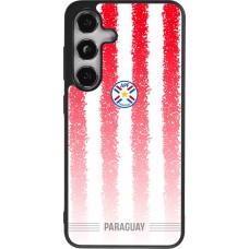 Coque Samsung Galaxy S24 - Silicone rigide noir Maillot de football Paraguay 2026 personnalisable
