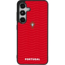 Coque Samsung Galaxy S24 - Silicone rigide noir Maillot de football Portugal 2026 personnalisable