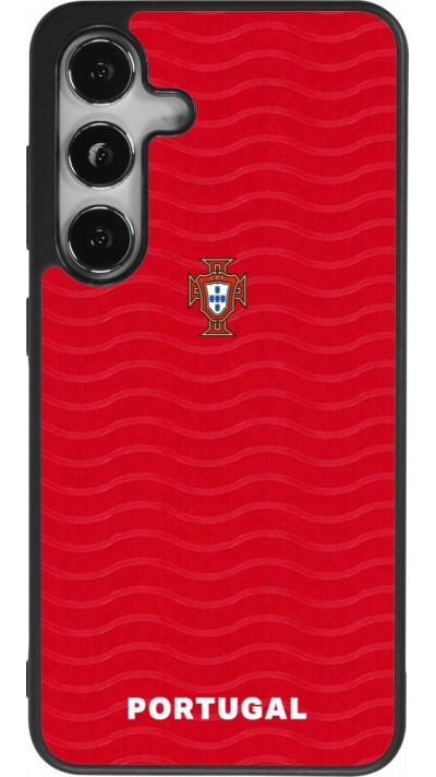 Coque Samsung Galaxy S24 - Silicone rigide noir Maillot de football Portugal 2026 personnalisable