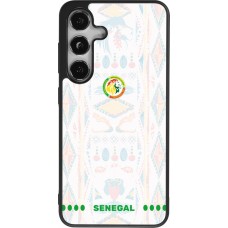 Coque Samsung Galaxy S24 - Silicone rigide noir Maillot de football Sénégal 2026 personnalisable