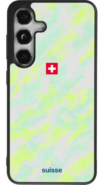 Coque Samsung Galaxy S24 - Silicone rigide noir Maillot de football Suisse Away 2026 personnalisable
