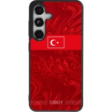 Coque Samsung Galaxy S24 - Silicone rigide noir Maillot de football Turquie 2026 personnalisable