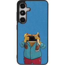 Coque Samsung Galaxy S24 - Silicone rigide noir Frog with camera DTMF