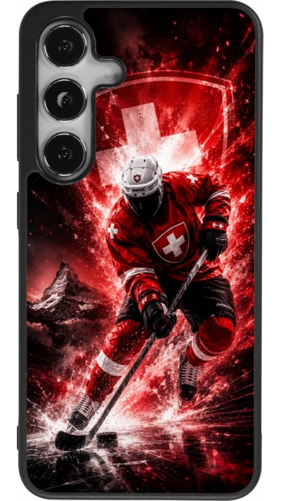 Coque Samsung Galaxy S24 - Silicone rigide noir Hockey World Championship Player