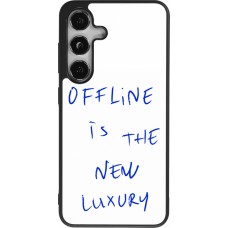 Coque Samsung Galaxy S24 - Silicone rigide noir Offline is the new luxury