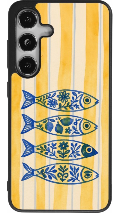 Coque Samsung Galaxy S24 - Silicone rigide noir Portuguese fish 2026