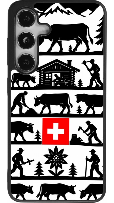 Samsung Galaxy S24 Case Hülle - Silikon schwarz Poya Schweiz 1