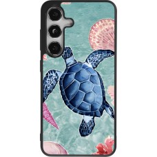 Coque Samsung Galaxy S24 - Silicone rigide noir Preppy Turtle