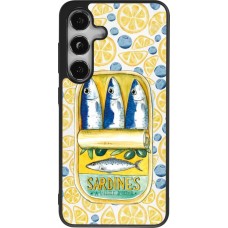 Coque Samsung Galaxy S24 - Silicone rigide noir Sardines in oil 2026