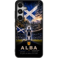 Coque Samsung Galaxy S24 - Silicone rigide noir Football Écosse splash 2026