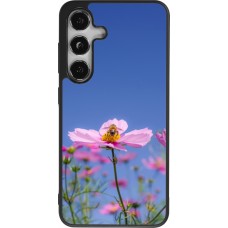 Coque Samsung Galaxy S24 - Silicone rigide noir Bee on a flower 2026