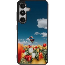 Coque Samsung Galaxy S24 - Silicone rigide noir Hot air balloon 2026