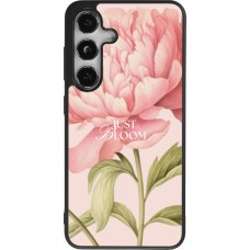 Coque Samsung Galaxy S24 - Silicone rigide noir Just Bloom 2026