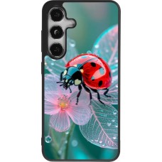 Coque Samsung Galaxy S24 - Silicone rigide noir Ladybird in bloom 2026