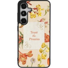 Coque Samsung Galaxy S24 - Silicone rigide noir Trust the process 2026