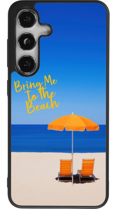 Coque Samsung Galaxy S24 - Silicone rigide noir Summer 2025 Bring me to the beach