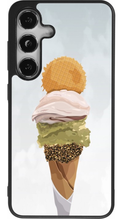 Coque Samsung Galaxy S24 - Silicone rigide noir Summer 2025 Cornet