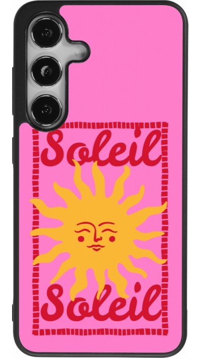 Coque Samsung Galaxy S24 - Silicone rigide noir Sun sun 2026