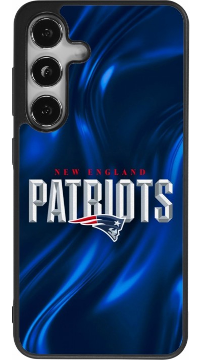 Coque Samsung Galaxy S24 - Silicone rigide noir Super Bowl 26 Patriots 2