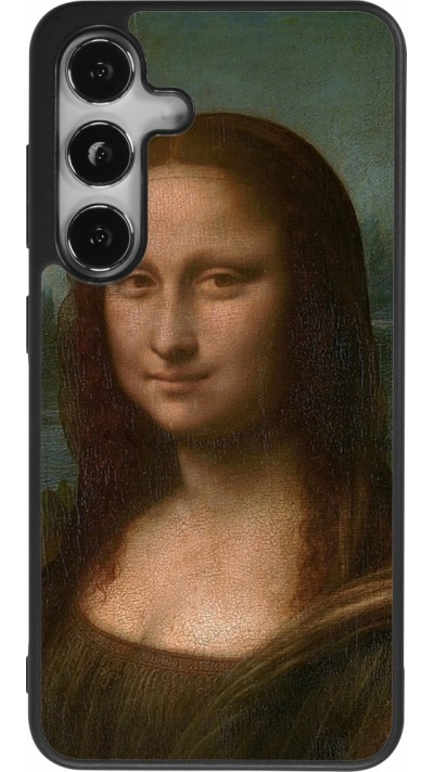 Coque Samsung Galaxy S24 - Silicone rigide noir Tableau art - La Joconde - Léonard de Vinci