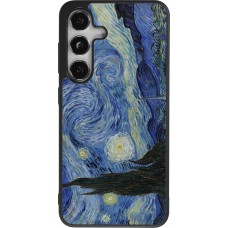 Coque Samsung Galaxy S24 - Silicone rigide noir Tableau art - La Nuit étoilée - Van Gogh
