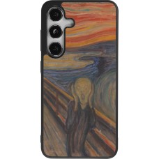 Coque Samsung Galaxy S24 - Silicone rigide noir Tableau art - Le Cri - Edvard Munch