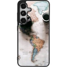 Coque Samsung Galaxy S24 - Silicone rigide noir Travel 01