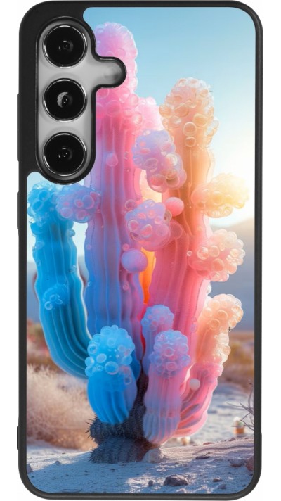 Samsung Galaxy S24 Case Hülle - Silikon schwarz Artificial vegetation 2025