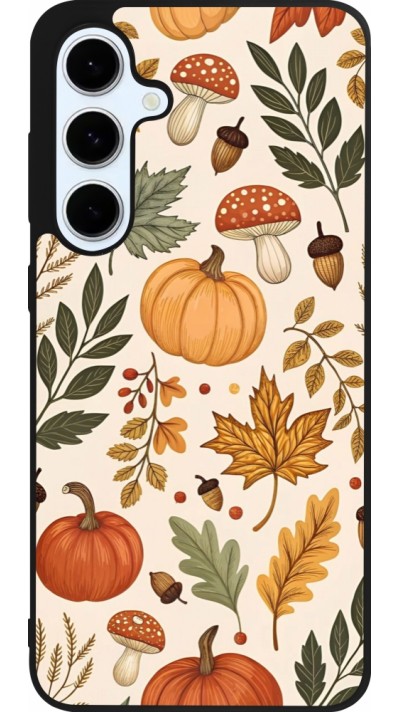 Coque Samsung Galaxy S24 FE - Silicone rigide noir Autumn 25 Autumn pattern