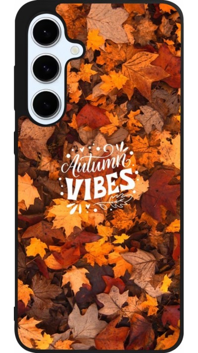 Coque Samsung Galaxy S24 FE - Silicone rigide noir Autumn 25 Autumn vibes