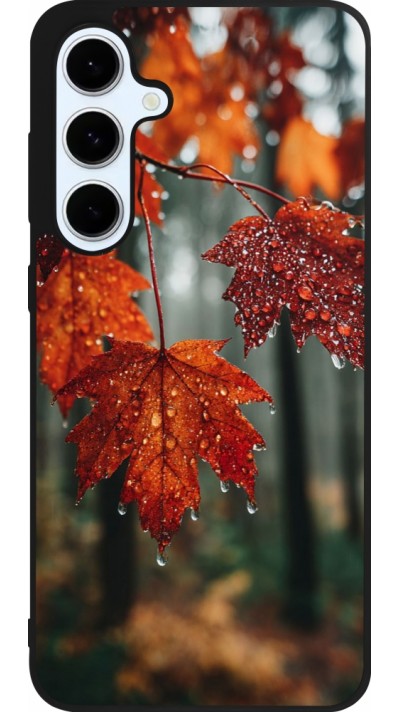 Coque Samsung Galaxy S24 FE - Silicone rigide noir Autumn 25 Rain