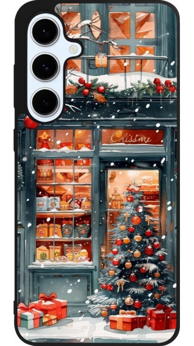Coque Samsung Galaxy S24 FE - Silicone rigide noir Christmas 25 Xmas Shop