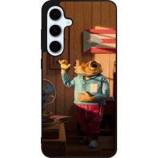 Coque Samsung Galaxy S24 FE - Silicone rigide noir Dancing frog DTMF