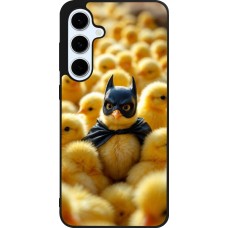 Coque Samsung Galaxy S24 FE - Silicone rigide noir Easter 2026 Chicken Batman