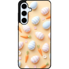 Coque Samsung Galaxy S24 FE - Silicone rigide noir Easter 2026 Pattern Easter