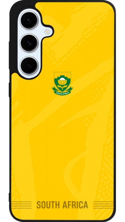 Coque Samsung Galaxy S24 FE - Silicone rigide noir Maillot de football Afrique du Sud 2026 personnalisable