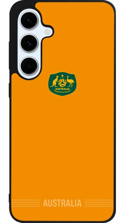 Coque Samsung Galaxy S24 FE - Silicone rigide noir Maillot de football Australie 2026 personnalisable