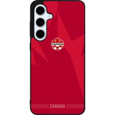 Coque Samsung Galaxy S24 FE - Silicone rigide noir Maillot de football Canada 2026 personnalisable